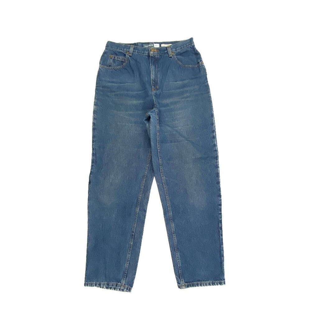 Liz‎ Claiborne Jeans Women 12P Blue Straight Leg High Rise Medium Wash 7620